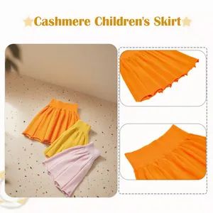 Baby Girls Clothing New Style Skirt 2025 Spring and Autumn Fashionable Cashmere Children's Skirt - Wfs Cashmere Industry Co., Ltd - China