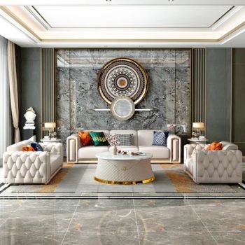 High End Luxury Living Room Set Sofas Furniture Home Furniture Genuine Leather Sectional 321 Sofa Leather Living Room Sofas - Foshan Xinda Furniture Co., Ltd. - China