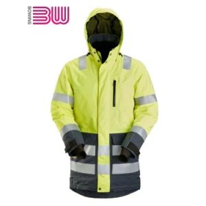 High Visibility Industrial Reflective Safety Hooded Waterproof Reflector Jackets Coat Waterproof Rain Coat - Taian Bowins Garment Co., Ltd. - China