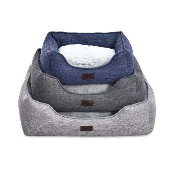 Modern Style Imitation Linen Textile Fabrics Pet Soft Warm Cozy Memory Foam Cat Dog Bed - Hangzhou Tianyuan Pet Products Co., Ltd. - China