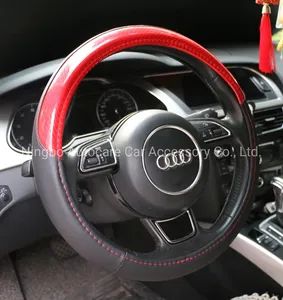 Cheap Price PVC Leather Car Steering Wheel Cover Origin China Brand Autocare Model NO. W8003 Size S/M/L/XL/XXL HS Code - Ningbo Autocare Car Accessory Co., Ltd. - China
