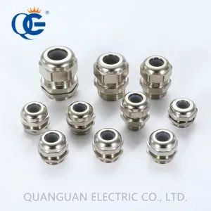 Weatherproof Brass Cable Gland with Silicone Rubber for LED Origin China IP Rating IP68 Material Brass Color Brass - Wenzhou Quanguan Electric Co., Ltd. - China