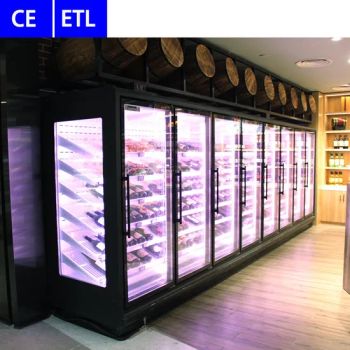 Display Chiller Refrigerator Freezer Vertical Glass Door Refrigerators for Supermarket Glass Fridge Refrigerated Showcase - Shandong Xiaoya Refrigeration Co., Ltd. - China