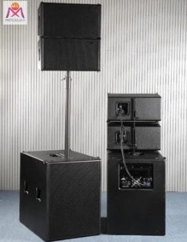 10 Inch Professional Audio Stage/Concert Speakers Outdoor Line Array Speaker System 3 Way DSP - Guangzhou MINGXUAN Stage Light Equipment CO.,LTD - China