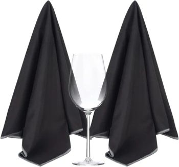 Microfiber Glass Polishing Cloth Free Drying Towels for Wine Glasses - SUZHOU SENCH TEXTILE CO., LTD. - China