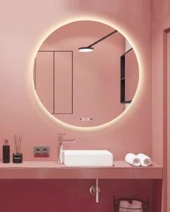 Bath Mirror Makeup Mirrors Round Shape Multi Sizes Waterproof Anti-Fogging Three Colors Bathroom LED Mirror - Chaozhou Chaoan Bath Friend Sanitary Ware Co., Ltd. - China