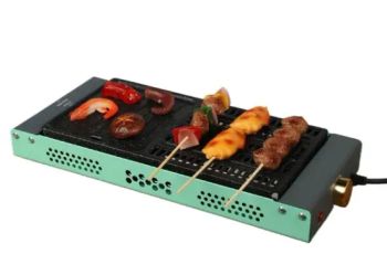Smokeless Barbecue Set Electric Griddles BBQ Grill Pans Voltage 220V Origin China Net Weight 2.6kg Net Size 47.5*26cm HS Code 7321190000 - Market Union Co., Ltd. - China