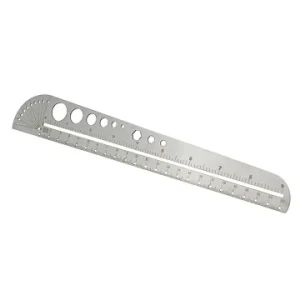Drawing Stencils Metal Ruler Etching Environment-Friendly Material Stainless Steel Straight Ruler - SHENZHEN YANMING PLATE PROCESS CO., LTD. - China