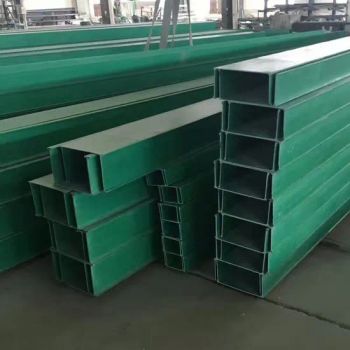 Customized GRP Glass Fiber Pultruded Profiles Cable Tray Fiberglass C Channel - Hebei Qinghui Plastic Products Co., LTD - China