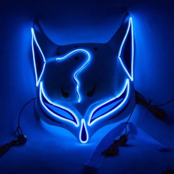 Hot Sale Cute Halloween Fox Game LED Glowing Facepiece Halloween Party Masks - Jinjiang Naike Eco Technology Co., Ltd. - China