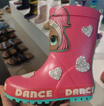 Cute Dance Queen Rubber Rain Boots for Kids-Krb113 - Xiamen L&K Import and Export Co., Ltd. - China