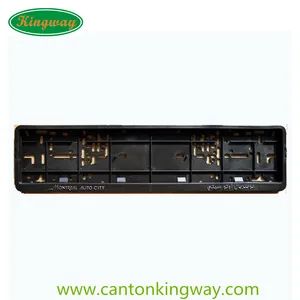 Premium Chrome Embossed Text and Logo Plastic Car License Plate Frame - Canton King Way Industrial Co., Limited - China
