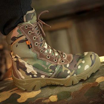 Black Tactical Boots Outdoor Camouflage Boots Training Boots - XIAMEN HIFA STONEXP CO., LTD. - China