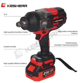 Kesherr Electric 21v Power Cordless Battery Wrenches Impact Wrench - Jinhua Honglong Electrical Technology Co., Ltd. - China