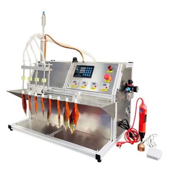 Desktop Electric 4-Nozzle Semi-Automatic Hot Soup Liquid Oil Filling Sealing Machine for Stand-up Bags - Hubei Shangfang Technology Co., Ltd. - China