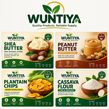 Shea butter / peanut butter/ roast peanuts / casava flour from Wuntiya Shea butter / peanut butter/ roast peanuts / casava flour - Wuntiya - Ghana