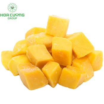 Frozen Mango IQF Coliform 10 Cfu/g Shelf Life 24 Months E. Coli Not Detected Brix Level Minimum 12 Size 10x10mm To 25x25mm - HOA CUONG AGRICULTURAL JSC  - Vietnam
