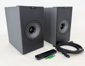 KEF Coda W Wireless HiFi Speakers (Pair) Dark Titanium - Gadgets LLC - United States