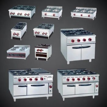 Industrial RM Kitchen Equipment Luxury American Japanese 2-Burner 5-Burner 20 40 30 48 36 Inch Cooking Top Machines Gas Range with Oven 2 4 in 1 Cooktops Stove - Guangzhou R&M Machinery Co., Ltd. - China