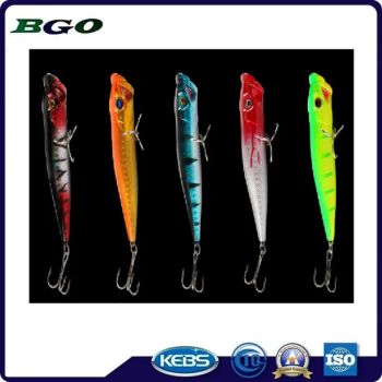 5 Colors 9cm/11g Perch, Catfish Plastic Hard Sea Bait Casting Trolling Popper Fishing Lure - Shanghai BGO Import & Export Co., Ltd. - China