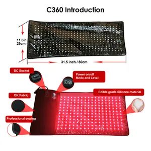 C360 360LED 660nm850nm 80x29cm 3Level 12V4A 450g 15D LED 360 PCS Origin China Power 12V 4A Level 3 Level Trademark N/A Model NO. C360 - Shenzhen Earsmate Science Technology Ltd - China
