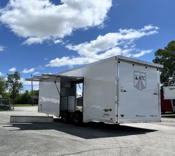 Enclosed Trailers / Enclosed ATC Car Trailer 2025 24ft. Aluminum ROM 450 w/Large Escape Door - senesie mfg llc - United States