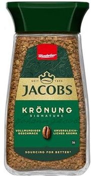 Jacobs Krönung instant coffee, 100g in a glass jar, for 56 drinks - Smart Agri GmbH - Germany