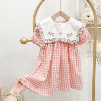 Quality Products Sweet Little Kids Clothes Flower Pattern Spring Summer Dress Boutique Girls Fancy Clothing Baby Dresses - Quanzhou Yilijia International Trade Co., Ltd. - China