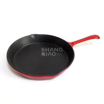 Custom Logo High Quality Cooking Enamel Kitchen Kitchen Cast Iron Skillet Fry Pans - Hebei Shangqiao Imp. & Exp. Co., Ltd. - China