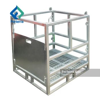 Wholesale Factory Pallet Stillage Rack Transport Metal Bottle Storage Cages for Gas Cylinders - Qingdao Forterra Gas Co., Ltd - China