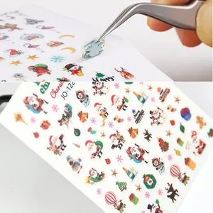 Christmas Halloween Cartoon 3D Nail Art Sticker Decals Supplies Nails Art Product Extension UV Gel Decorations - ESHA CO., LIMITED. - China