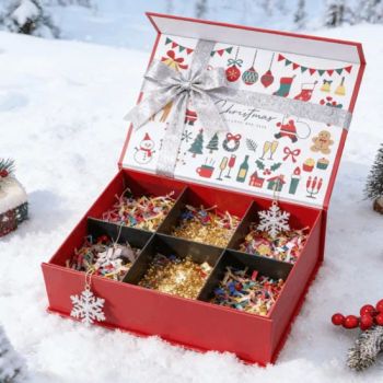 Classic Christmas Gift Box - Premium Holiday Packaging, Sturdy Corrugated Material - Shandong Zhongde Printing Technology Co., Ltd. - China