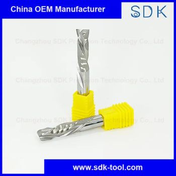 CNC 2 Flutes Carbide Material Milling Bits Compression Wood Carving Cutting Tools - Changzhou SDK Precision Technology Co., Ltd. - China