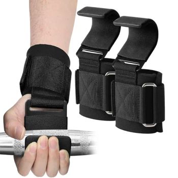 Weight Lifting Hooks (Pair) , Heavy Duty Power Wrist Straps Hand Grip Support for Deadlifts, Pull UPS, Shrugs - Gym Gloves for Men and Women - HEFEI MERRYBODY SPORTS CO., LTD. - China
