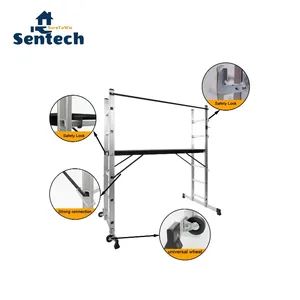 Light Weight Mobile Aluminum Scaffolding Platform with Wheel Width 41cm Type Mobile Length 172cm Origin China Loading - Sentech (Ningbo) Technology & Development Co., Ltd - China