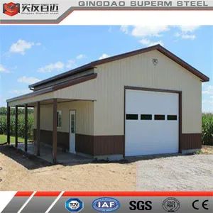 Steel Structure Prefabricated Self Storage Metal Warehouse Prefab Car Garage - QINGDAO SUPERM STEEL CO., LTD. - China