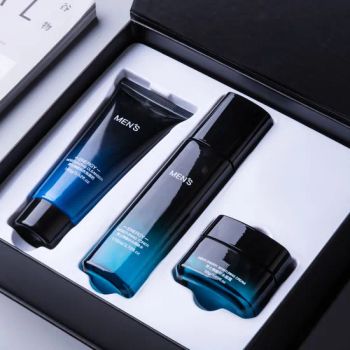 Custom Logo Men's Skin Care Moisturize Shrink Pores Cleanser Toner Cream Skin Care Kits for Men - Guangzhou Shiruoni Cosmetics Co., Ltd. - China