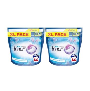 Lenor Pods All in 1 - Spring Awakening - (2 x 44) - 88 Washes Washing Capsules - Exigentelaxia Unipessoal Lda - Portugal