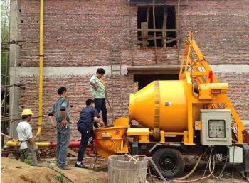 Concrete Pump Beton Pump and Concrete Drum Mixer in One Concrete Machinery on Sale - Qingdao Saintyol Dawin Machinery Co., Ltd. - China
