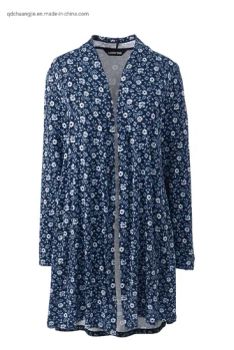 Womens Ladies Cotton Modal Visouse Super Soft Vintage Beach Tropical Loose Folk Style Surf Floral Ruffle Blouse - Qingdao Chuang Jie Apparel Co., Ltd. - China