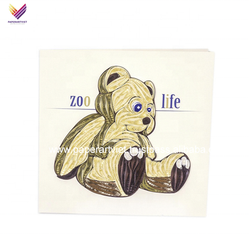 Teddy handmade quilling cards / Teddy bear greeting cards / paper handmade card - PAPER ART VIET COMPANY LIMITED - Vietnam