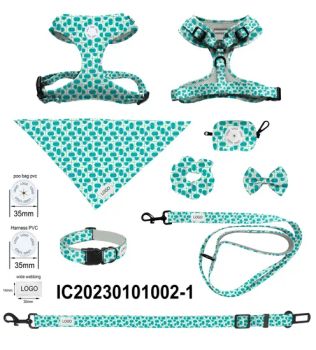 Dog Pet Supplies Seven Piece Set Dog Harness Pet Products OEM ODM - Dongguan Inchol Pet Products Co., Ltd. - China