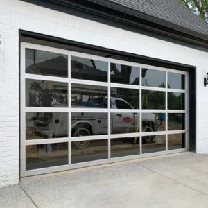 Factory Price Insulated Frosted Glass Aluminum Modern Design Villa Apartment Garage Doors - Foshan Hanse Industrial Co., Ltd. - China