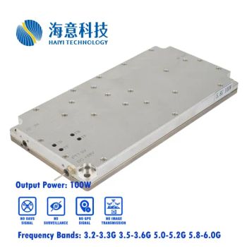100W 5.8GHz Quickly Install High-Power RF Amplifiers with Customizable Frequency Bands Drone Jammer Signal Blocker Anti Drone System Uav Jammer - Shenzhen Haiyi Science and Technology Electronics Co., Ltd. - China