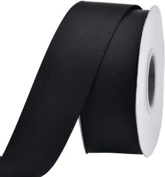 Lemo 1 12 Inch Black Grosgrain Ribbon for Gift Wrapping Crafts Bow Maker Wreaths Hair Accessories Wedding - Ningbo Lemo Textile Co., Ltd. - China