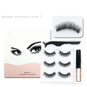 Most Natural 3D Looking 3PCS Magnetic Eyelashes with Strongest Waterproof Eyeliner - Good Seller Co., Ltd. - China