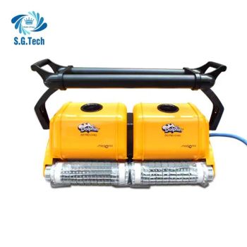 Automatic Swimming Pool Dolphin 3002 Floor Cleaning Robot Size Big Origin China Warranty 2 Year Material Plastic Model NO. - Guangdong Water Crown Environment Technology Co.,Ltd. - China