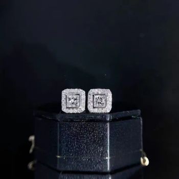 Laboratory Grown Diamond Manufacturer Round Princess Square Diamond Earrings Can Be Customized - Zhe Cheng Xinrui Diamond Tools CO., Ltd. - China