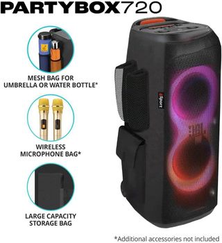 JBL PARTYBOX 720 Portable Party Speaker Bundle with gSport Cargo Sleeve (Black) - BEST ONLINE SALES LIMITED - Canada