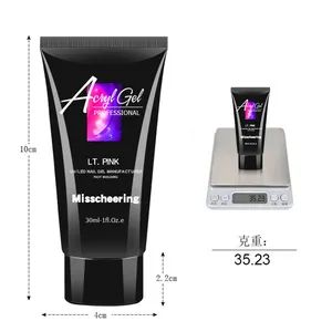 Nail Extension Gel Builder Poly Acrylic Gel Set Kit OEM Custom Logo Private Label Solid Acrylic Nail Poly Gel - Guangzhou Neissry cosmetic Co., Ltd. - China